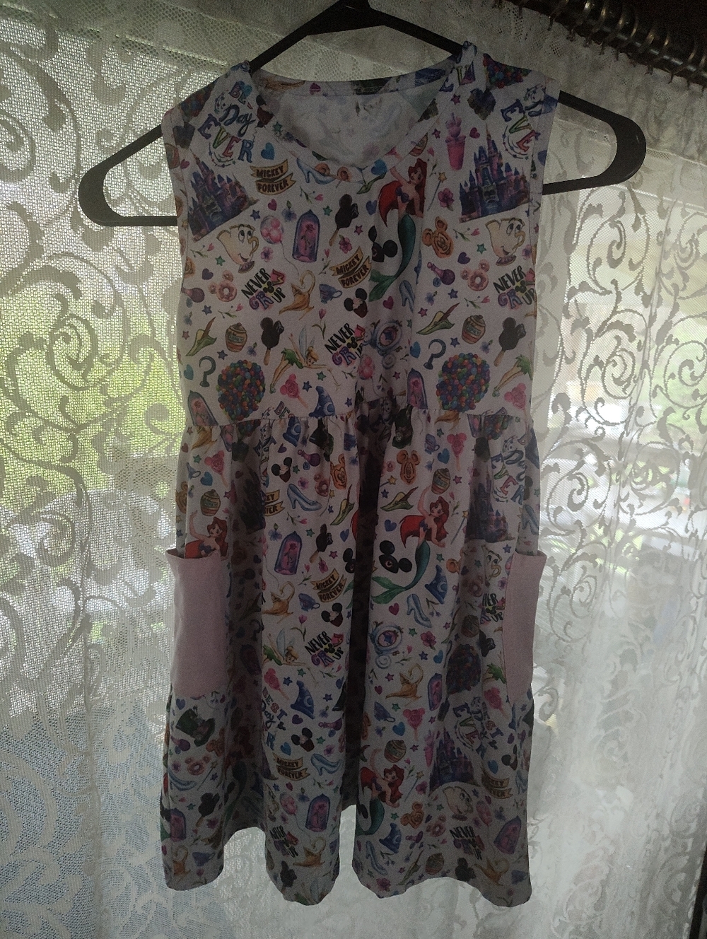 Disney Print Sleeveless Dress - Picture 2 of 5